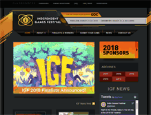 Tablet Screenshot of igf.com
